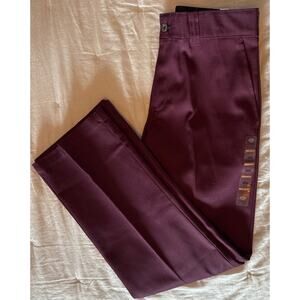 NWT Dickies Skateboarding Mens 30x30 Pants Maroon Burgundy Regular Fit New